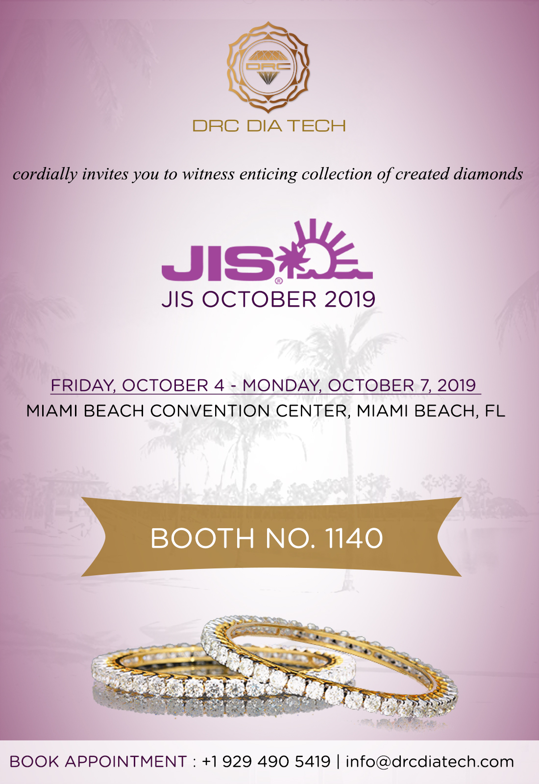 Book Appointment Diamonds Exhibitions DRC DIA TECH